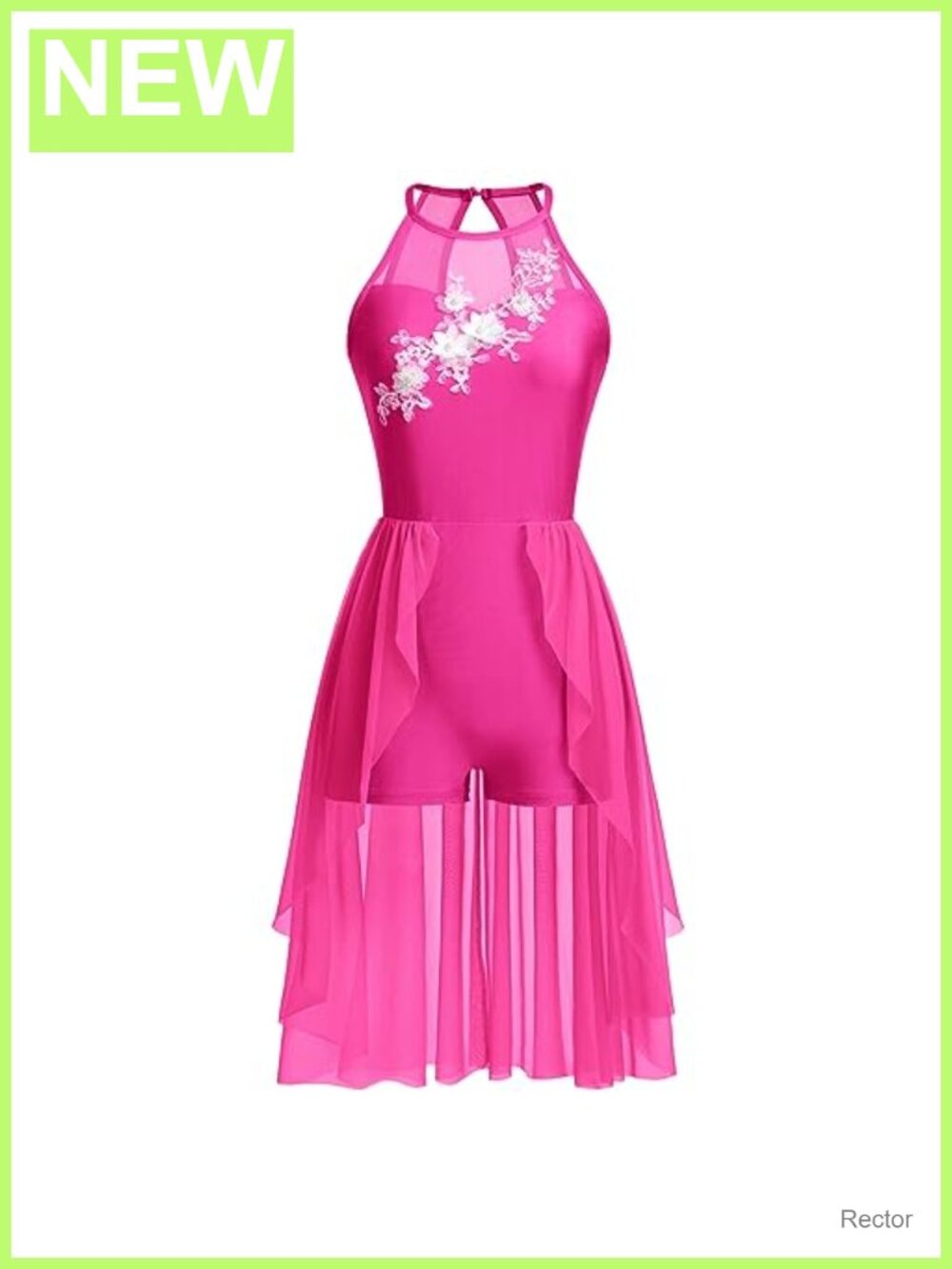 Lyrical Dance Costume Sequin Lace Flower Mesh Tulle Skirt Leotard